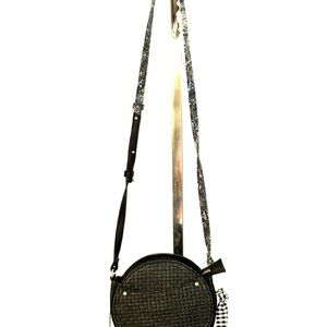 Abbie and Emmie Black Round Crossbody Bag NWT